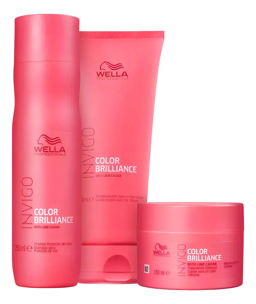 Kit Wella Brilliance Sh 250ml + Cond 200ml + Másc 150ml