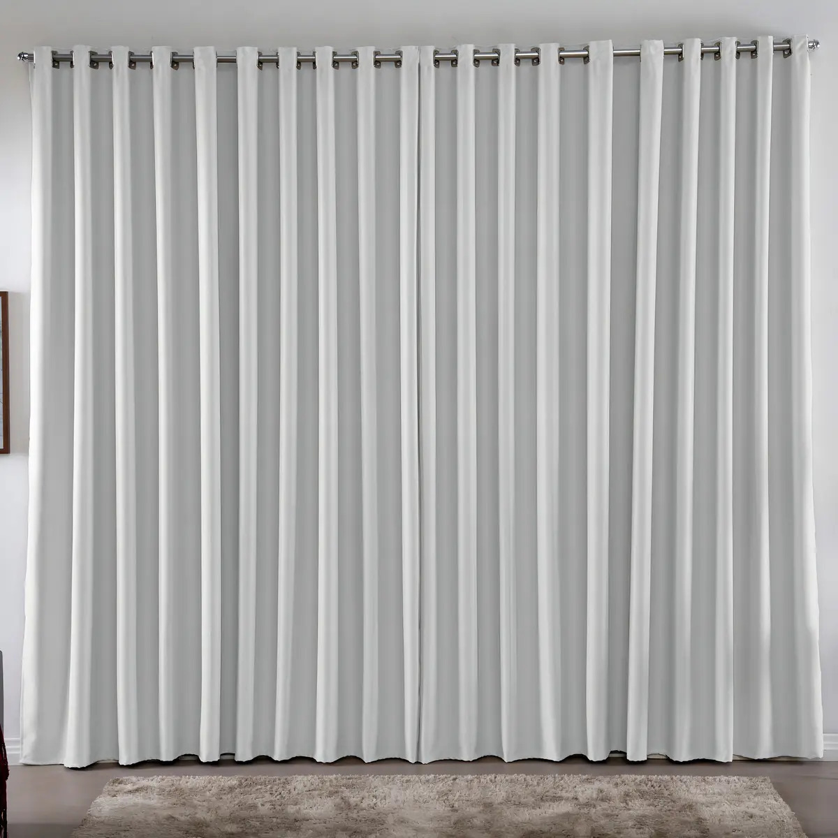 Cortina 3,00x2,80 Metros Blackout Blecaute Gelo Corta Luz Em Tecido Grosso Para Quarto E Sala Casa Laura Enxovais
