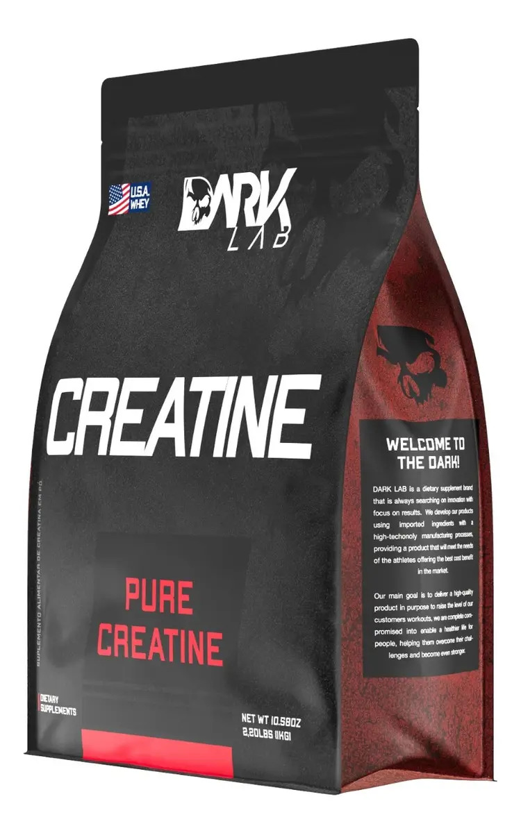 Creatina Monohidratada Pura 1kg Dark Lab Unidade Sem sabor