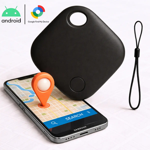 Mini Localizador Rastreador Smart Tag Gps Com Cordão Chaveiro Cor Preto Compatível Com Android Samsung Motorola Xiaomi Chrome Technology