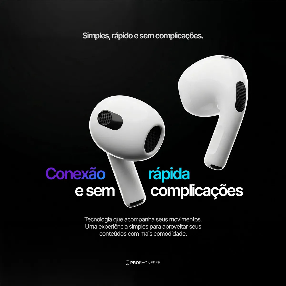 Fone Ouvido Bluetooth 5.4 Sem Fio Estojo De Carregamento Anti Ruido A Prova Dagua Compatível Com Ios Samsung Galaxy Android Tws Wireless Air Premium Microfone Touch Marca Pro Phone See
