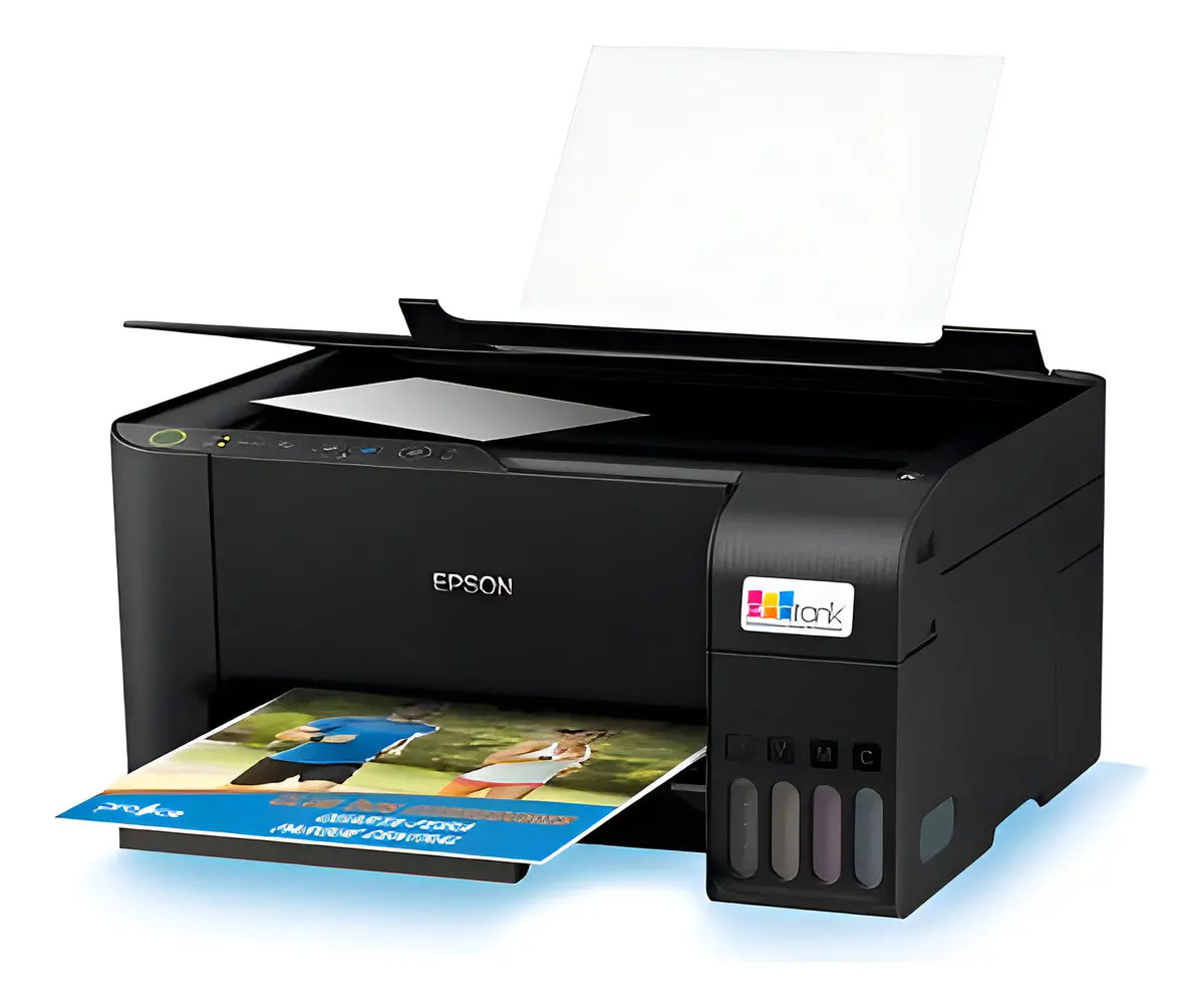 mpressora 3x1 Multifuncional Epson Ecotank L3250 Wifi Bivol Preto