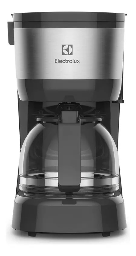 Cafeteira Elétrica Electrolux Jarra vidro, acabamento inox filtro Permanente Removível Sistema Corta Pingos Capacidade 15 xicaras 600ml ECM10​