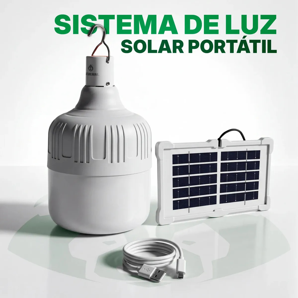 Lampada Led Solar Recarregável Camping Usb Pesca Jardim Lampiao Viagem Several
