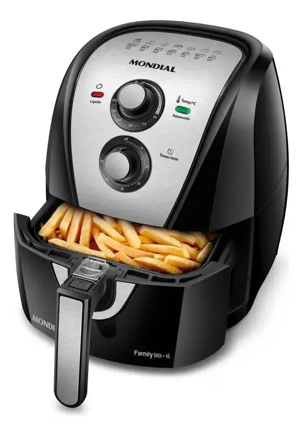 Fritadeira Elétrica Sem Óleo Air Fryer Mondial 1500w