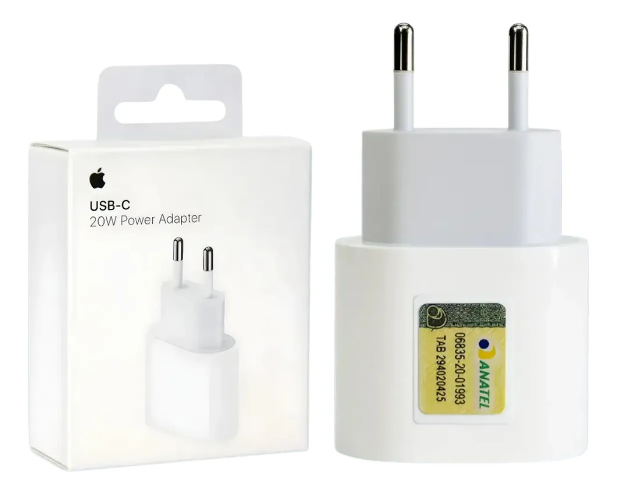 Carregador Fonte Iphone Original 20w Apple Tipo C Turbo