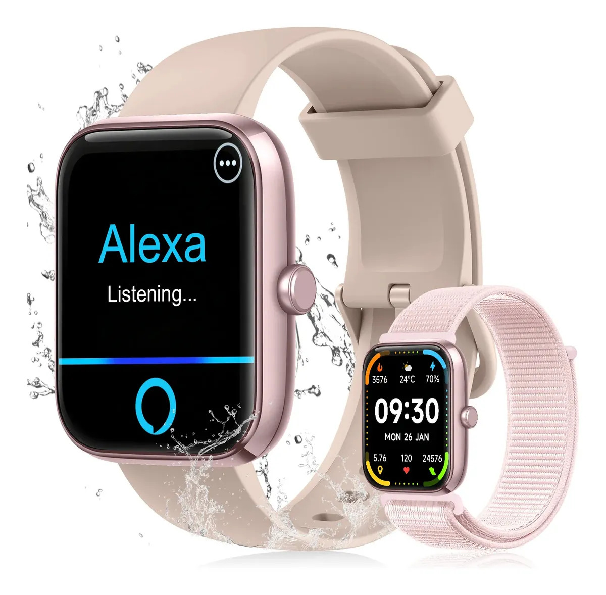Smartwatch NOVANTE Alexa e chamadas Bluetooth — anúncio MLB4460735385