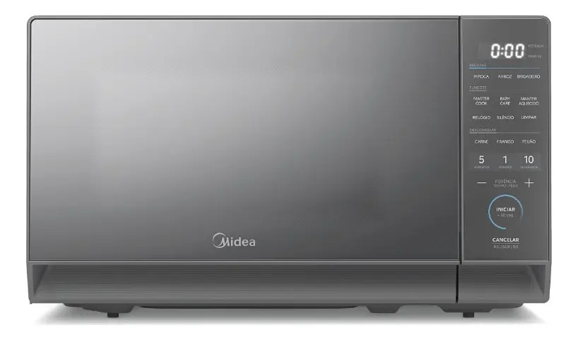 Micro-ondas 20l Prata Porta Espelhada Mastercook Midea