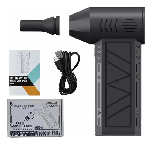 Mini Soprador Ar Turbo Recarregável Led Limpeza Pc