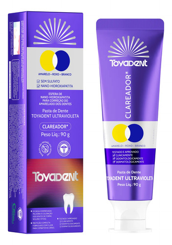 1 Creme Dental Clareadora Toyadent 90g