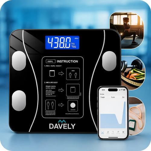Balança Digital Bioimpedância Bluetooth Corporal
