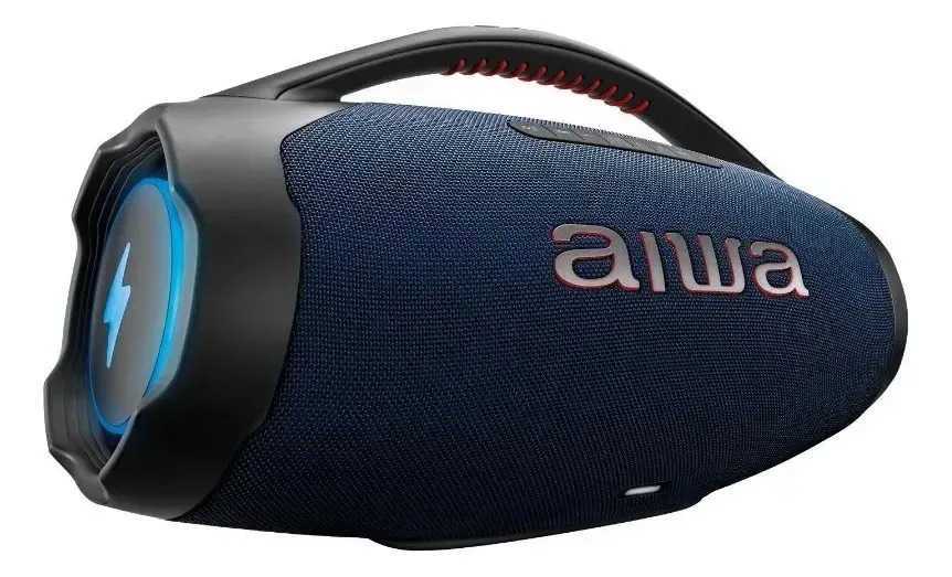 Caixa de Som Boombox Plus AIWA BBS-01-LBL 200W Bluetooth 30H IP66 USB RGB