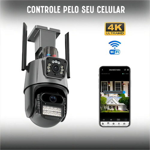 Camera de Segurança P11 Wifi 6 Mp 4k Lente Dupla Vigilância YOOSEE